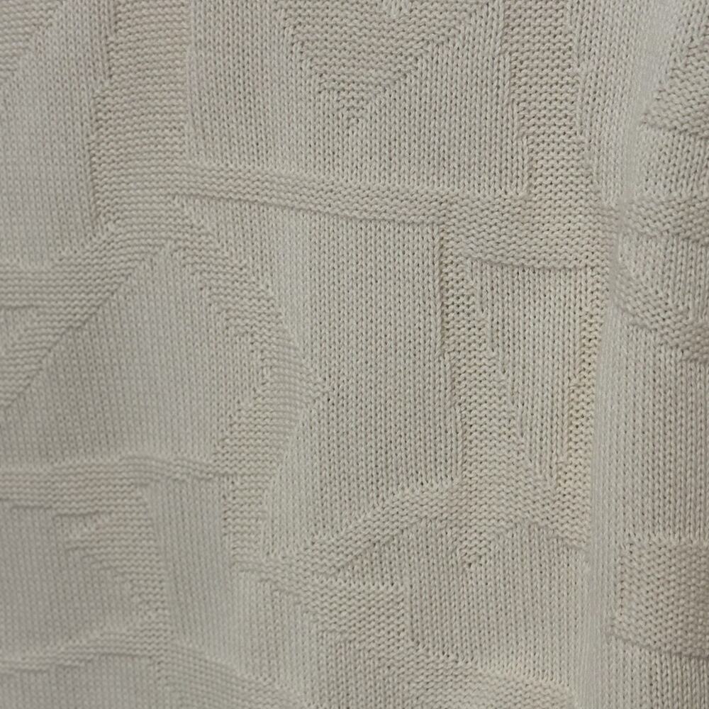 Vintage 90s FILA Men’s Sweater Vest Tennis V Neck Geometric Ivory Size M - Picture 6 of 6
